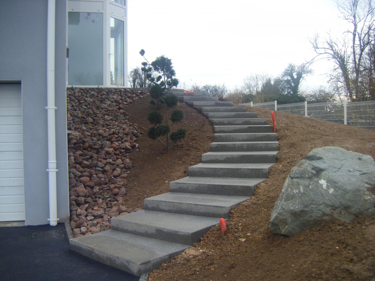 Création d'escalier en béton à Sarreguemines